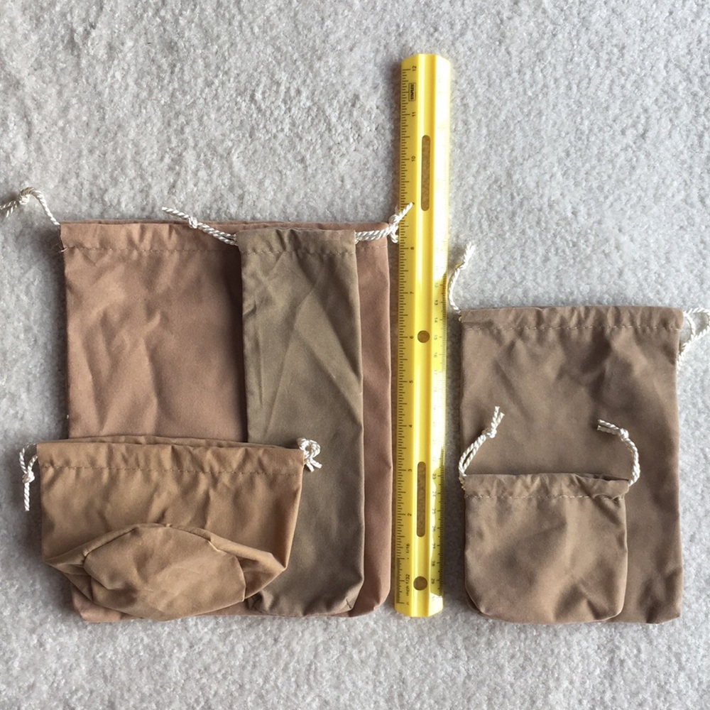 SET of 24 Various sizes Velvety Pouches - Picture 3 of 3